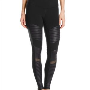 Alo size small black moto leggings